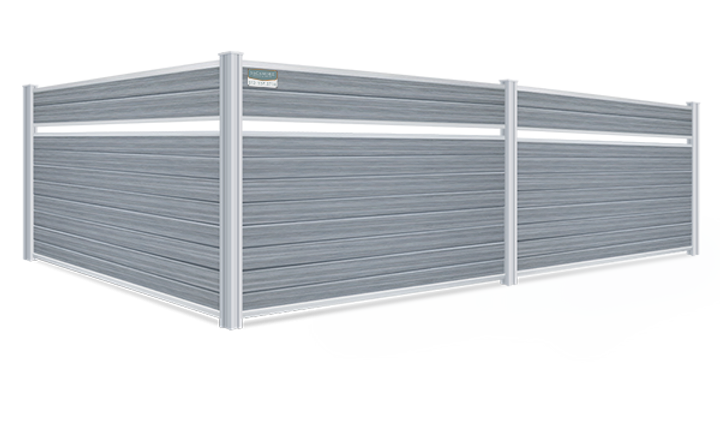 3D image design showcasing TREX fencing.