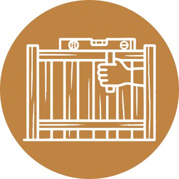 Custom wood fencing