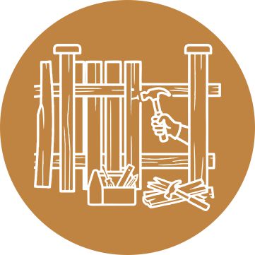 Wood fence repair